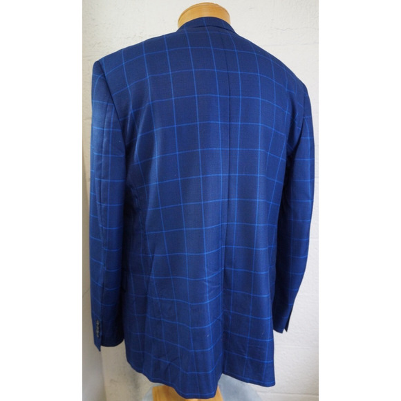 Brooks Brothers Sport Coat 46L Brown Blazer Regent Reda Wool window pane - Picture 9 of 14